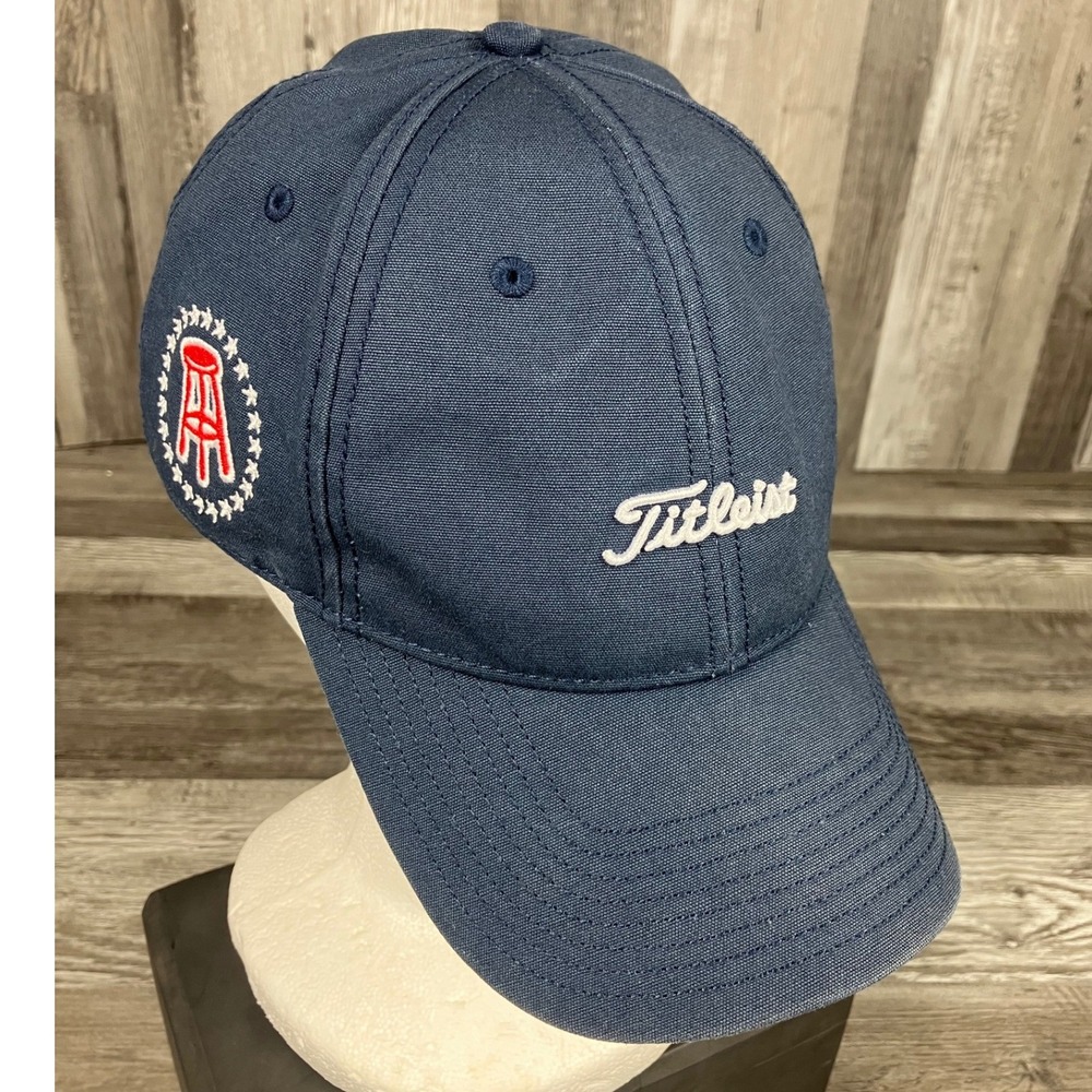 Titleist Barstool Sports Golf Hat Navy Blue Adjustable Strapback Stool Logo Cap